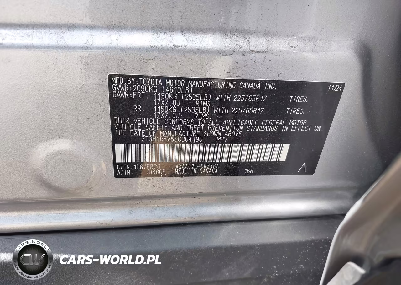 2025 Toyota Rav4 Le VIN:2T3H1RFV5SC304190 - 9