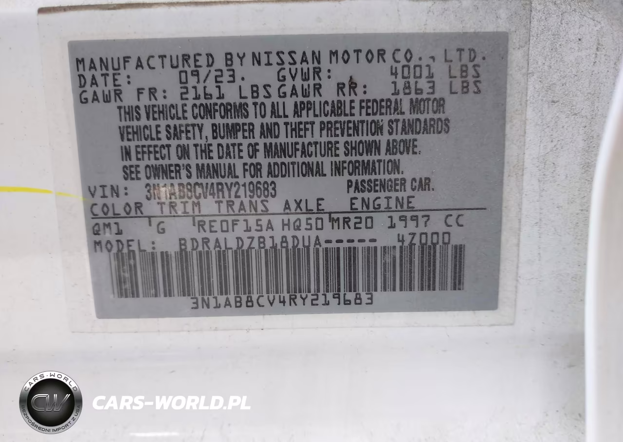 2024 Nissan Sentra Sv Xtronic Cvt VIN:3N1AB8CV4RY219683 - 9
