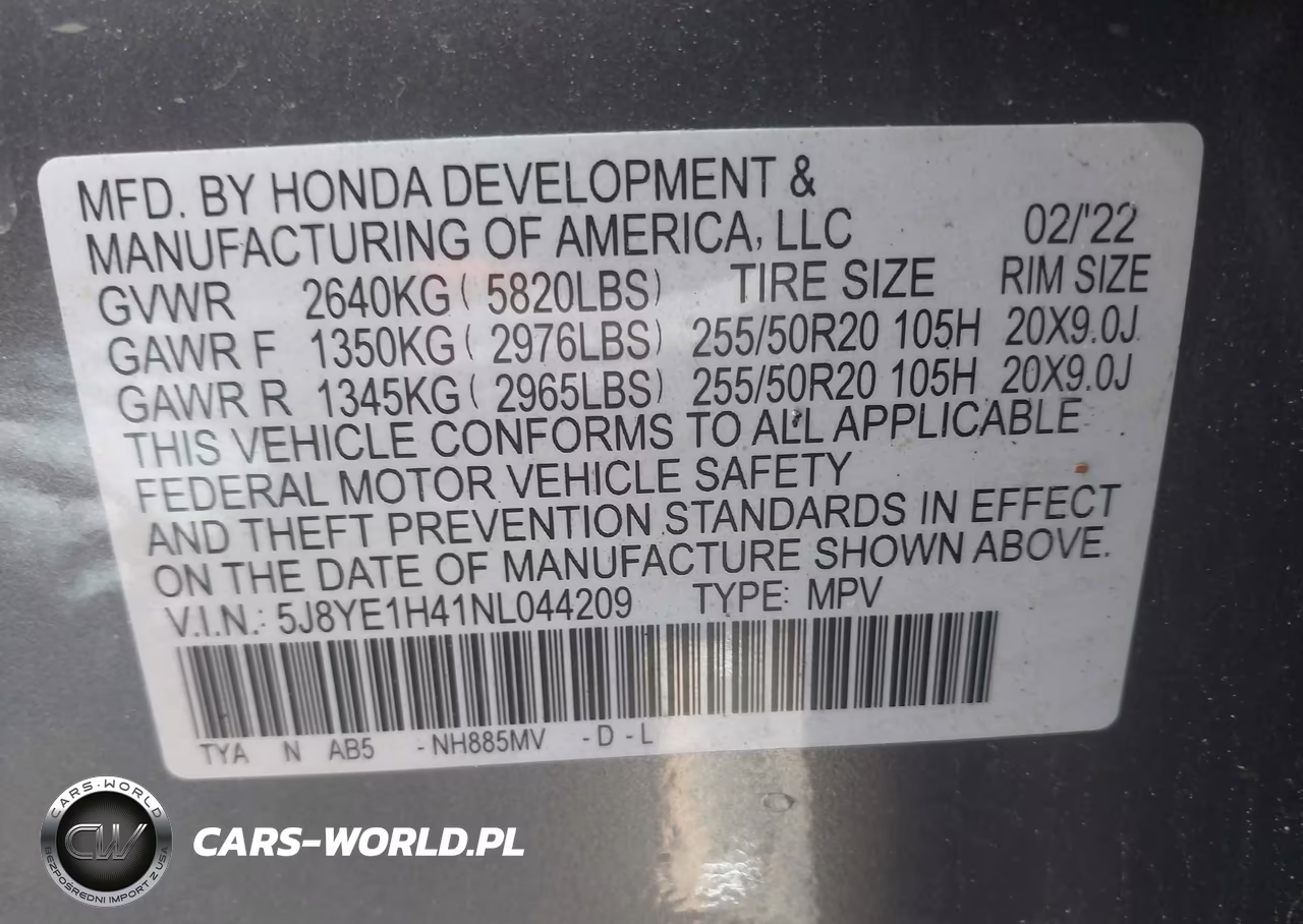2022 Acura Mdx Technology Package VIN:5J8YE1H41NL044209 - 9
