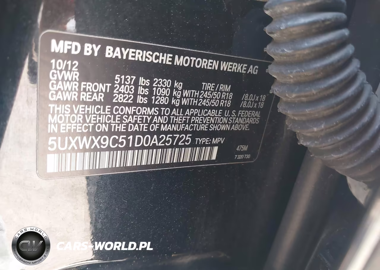 2013 BMW X3 xDrive28I VIN:5UXWX9C51D0A25725 - 9
