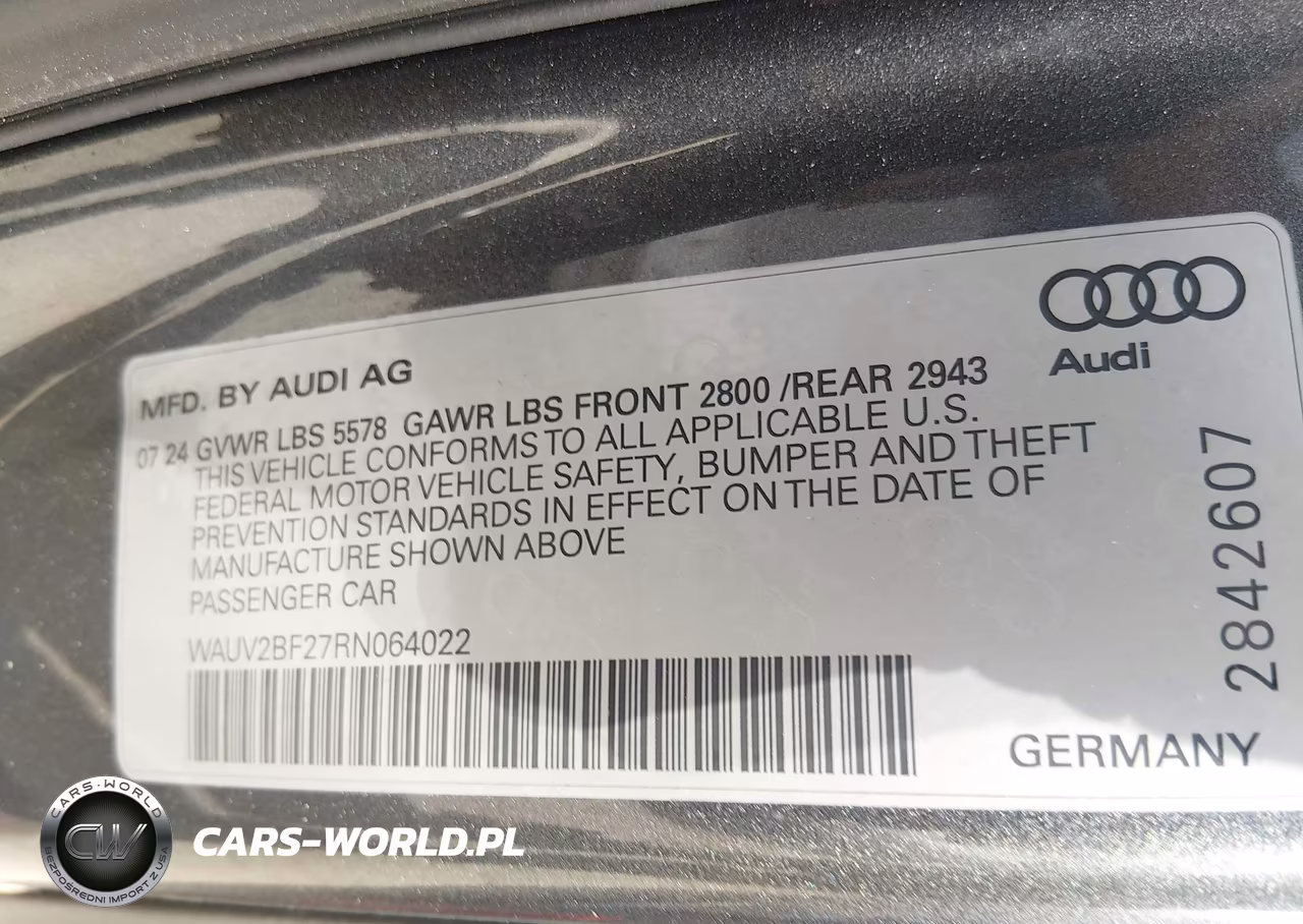 2024 Audi A7 Sportback Prestige 55 Tfsi Quattro S Tronic VIN:WAUV2BF27RN064022 - 9