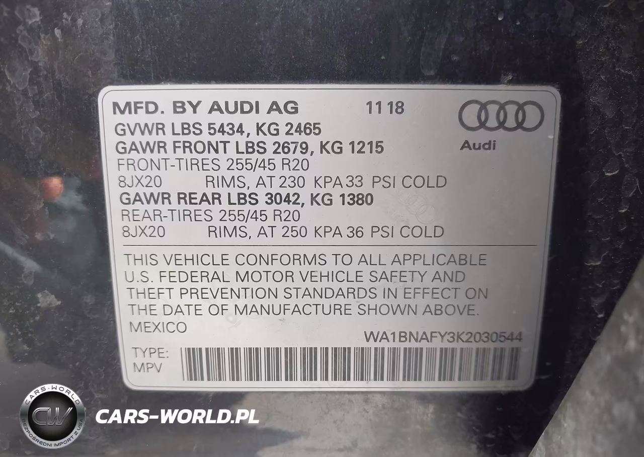 2019 Audi Q5 45 Premium VIN:WA1BNAFY3K2030544 - 9