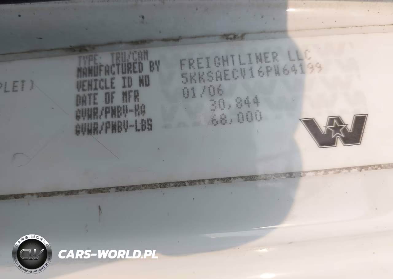 2006 Western Star-Auto Car Conventional 4900Fa VIN:5KKSAECV16PW64199 - 8