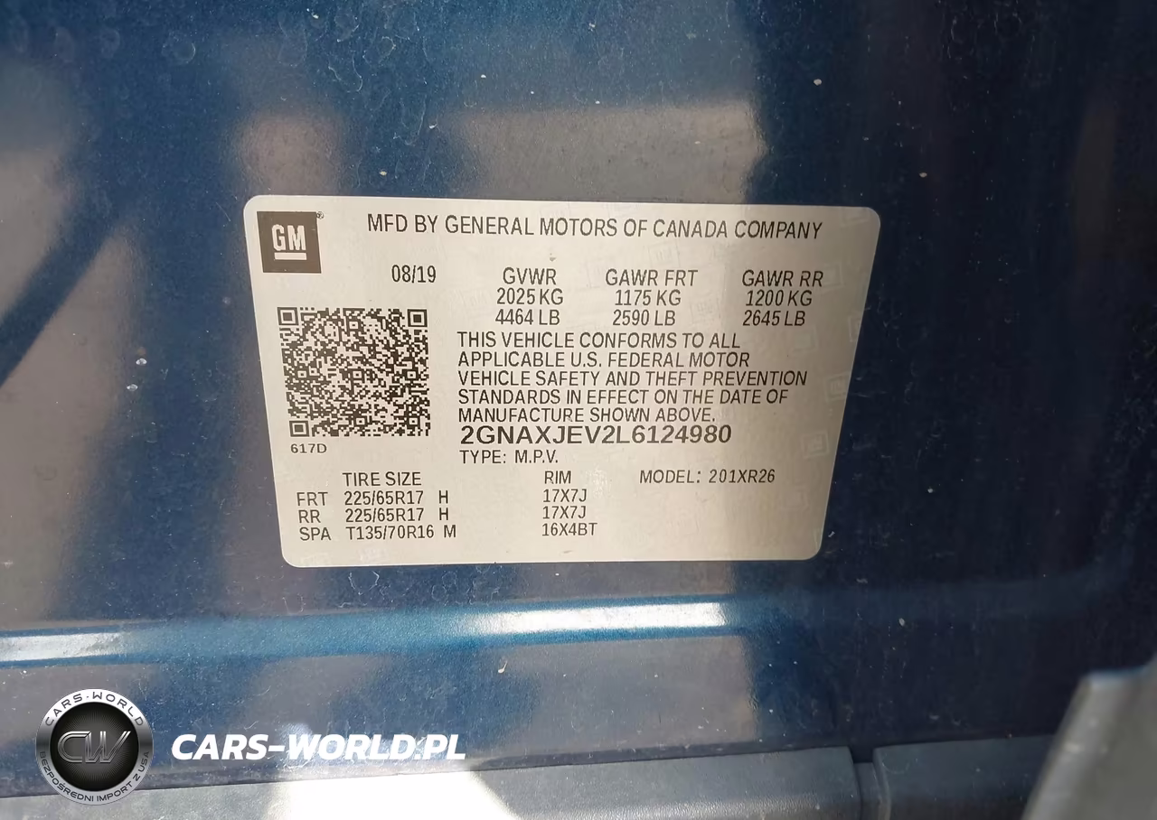 2020 Chevrolet Equinox Fwd 2Fl VIN:2GNAXJEV2L6124980 - 9
