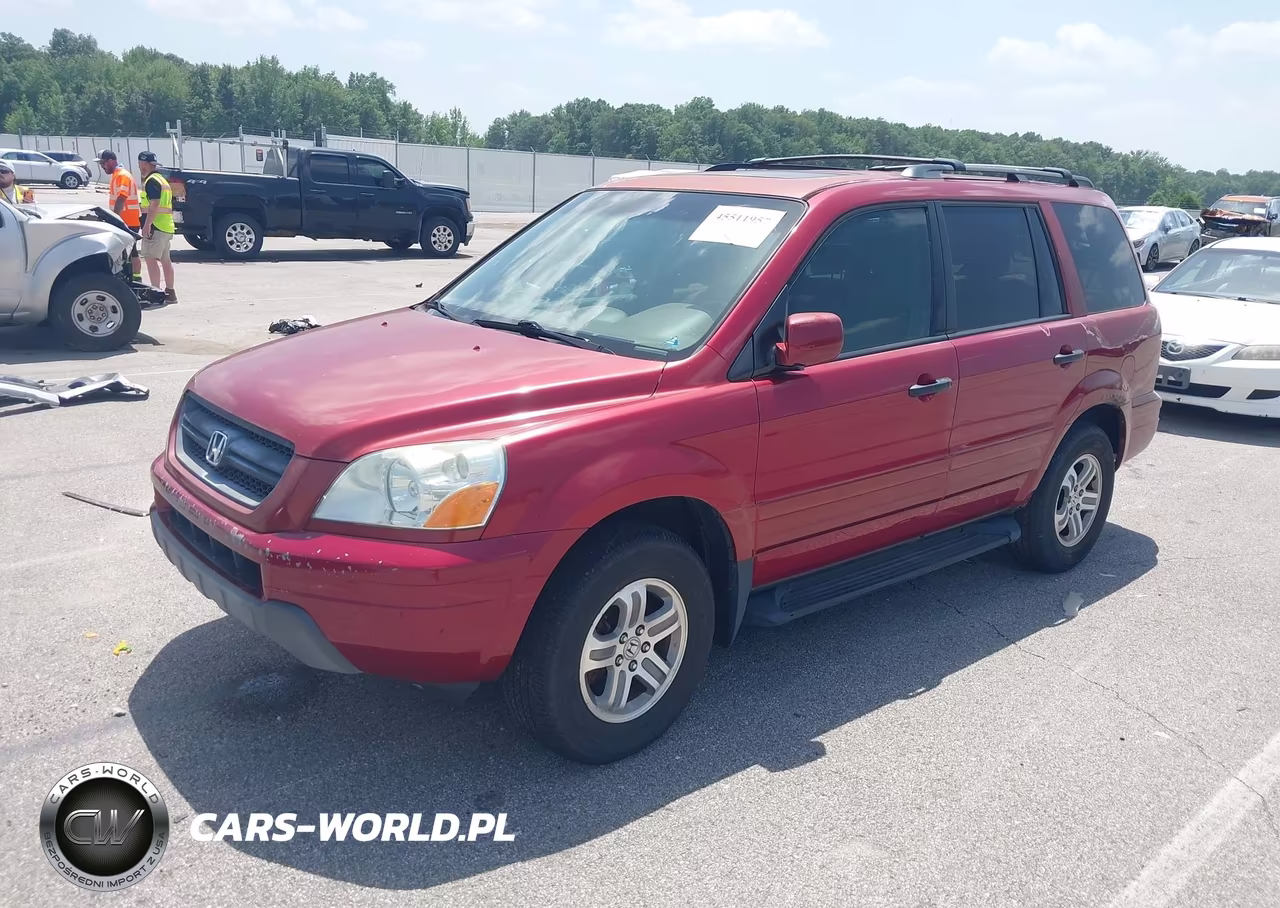 2005 Honda Pilot Ex-L VIN:2HKYF185X5H548198 - 2