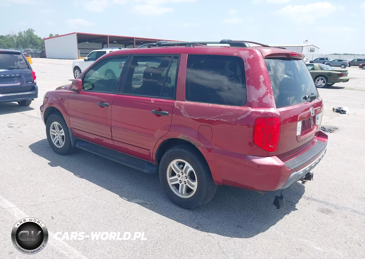 2005 Honda Pilot Ex-L VIN:2HKYF185X5H548198 - 3