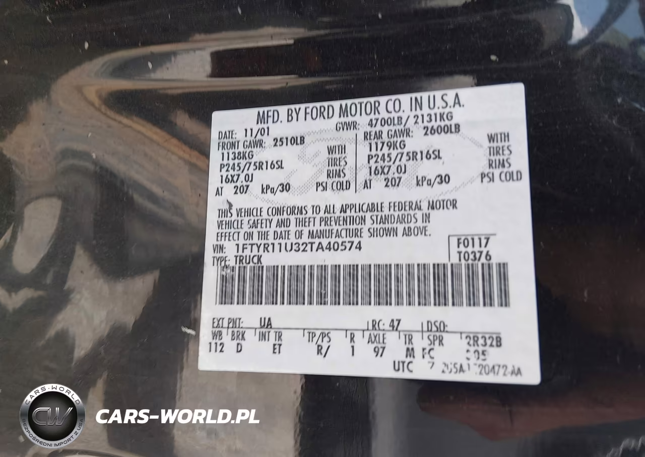 2002 Ford Ranger Edge VIN:1FTYR11U32TA40574 - 9