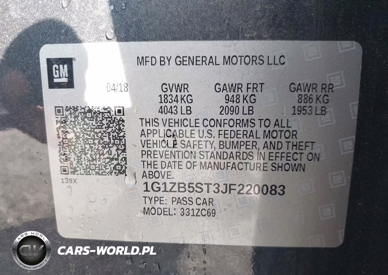 2018 Chevrolet Malibu 1Ls VIN:1G1ZB5ST3JF220083 - 9