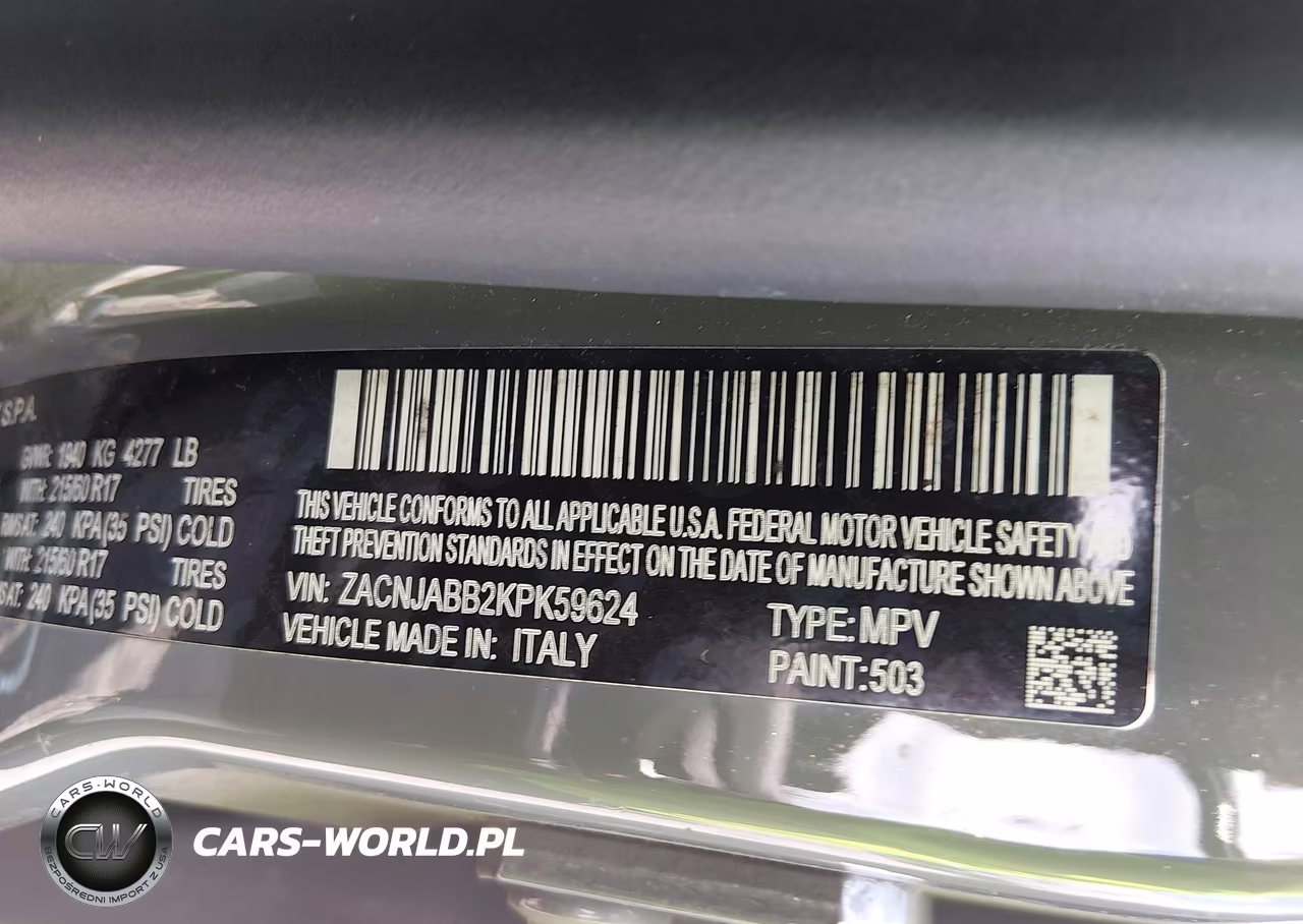2019 Jeep Renegade Altitude Fwd VIN:ZACNJABB2KPK59624 - 9