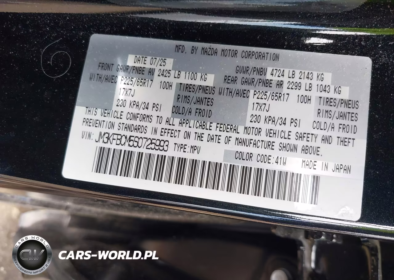 2025 Mazda Cx-5 2.5 S Preferred VIN:JM3KFBCM5S0725993 - 9