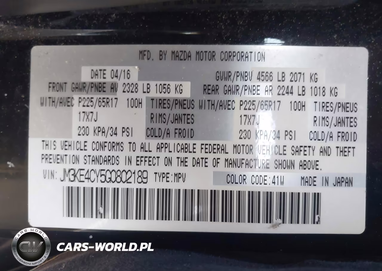 2016 Mazda Cx-5 Touring VIN:JM3KE4CY5G0802189 - 9