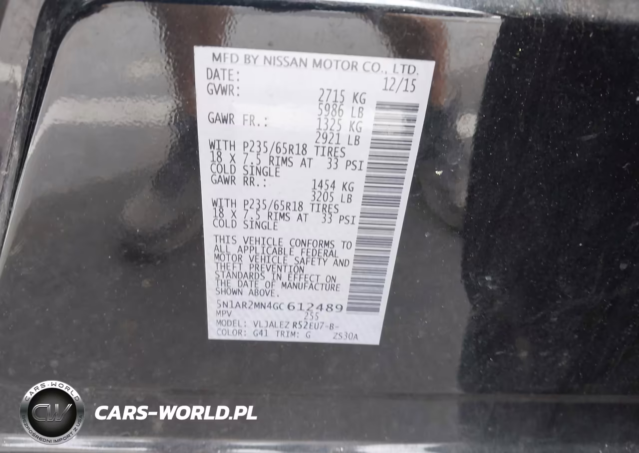 2016 Nissan Pathfinder Platinum-S-Sl-Sv VIN:5N1AR2MN4GC612489 - 9