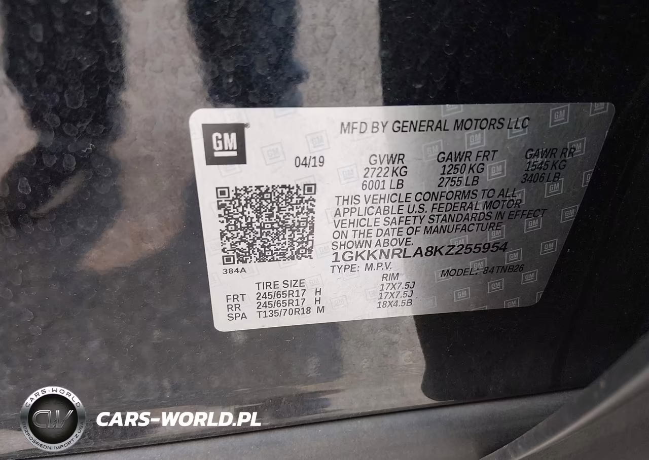 2019 GMC Acadia Sle-1 VIN:1GKKNRLA8KZ255954 - 9