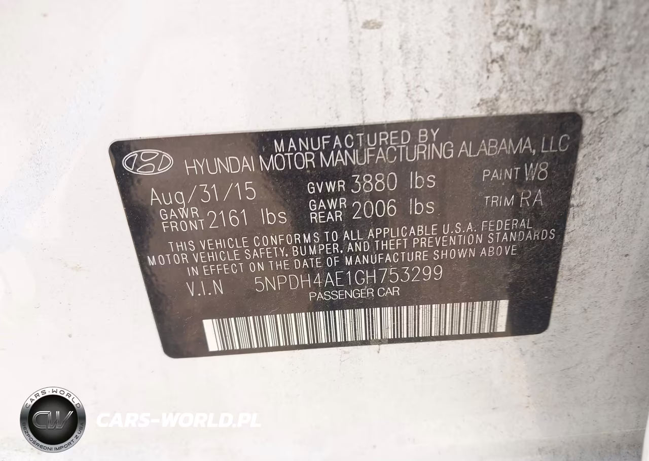 2016 Hyundai Elantra Se VIN:5NPDH4AE1GH753299 - 9