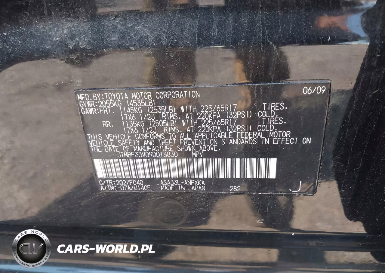 2009 Toyota Rav4 VIN:JTMBF33V09D018830 - 9