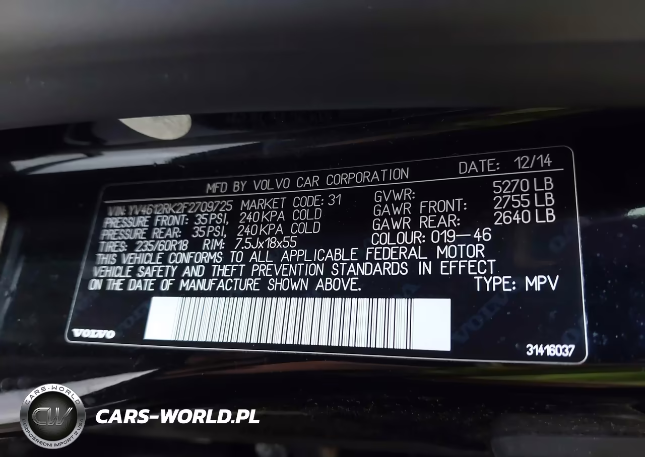 2015 Volvo Xc60 T5-T5 Premier VIN:YV4612RK2F2709725 - 9
