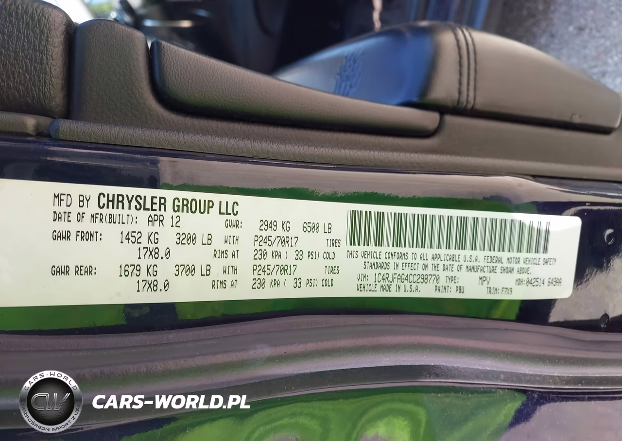 2012 Jeep Grand Cherokee Laredo VIN:1C4RJFAG4CC298770 - 9