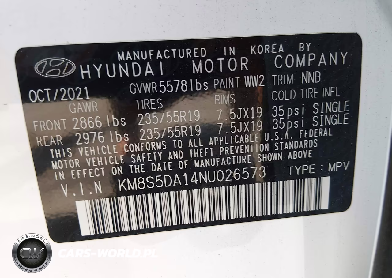 2022 Hyundai Santa Fe Hybrid Limited VIN:KM8S5DA14NU026573 - 9