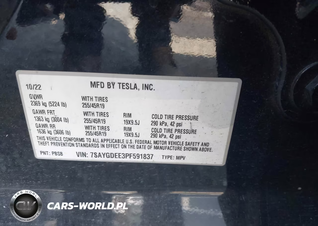2023 Tesla Model Y Awd-Long Range Dual Motor All-Wheel Drive VIN:7SAYGDEE3PF591837 - 9