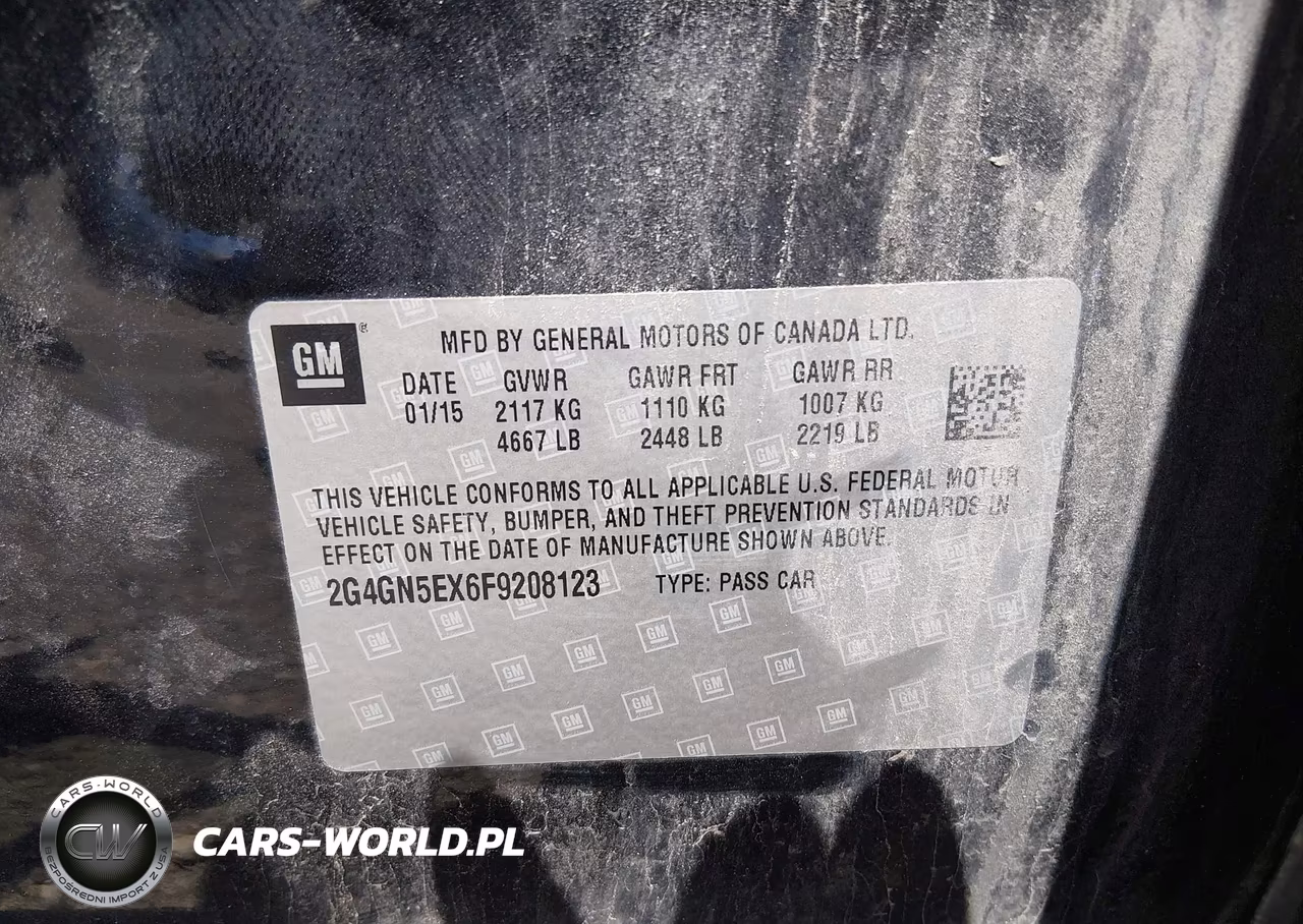 BUICK REGAL VIN:2G4GN5EX6F9208123 - 9