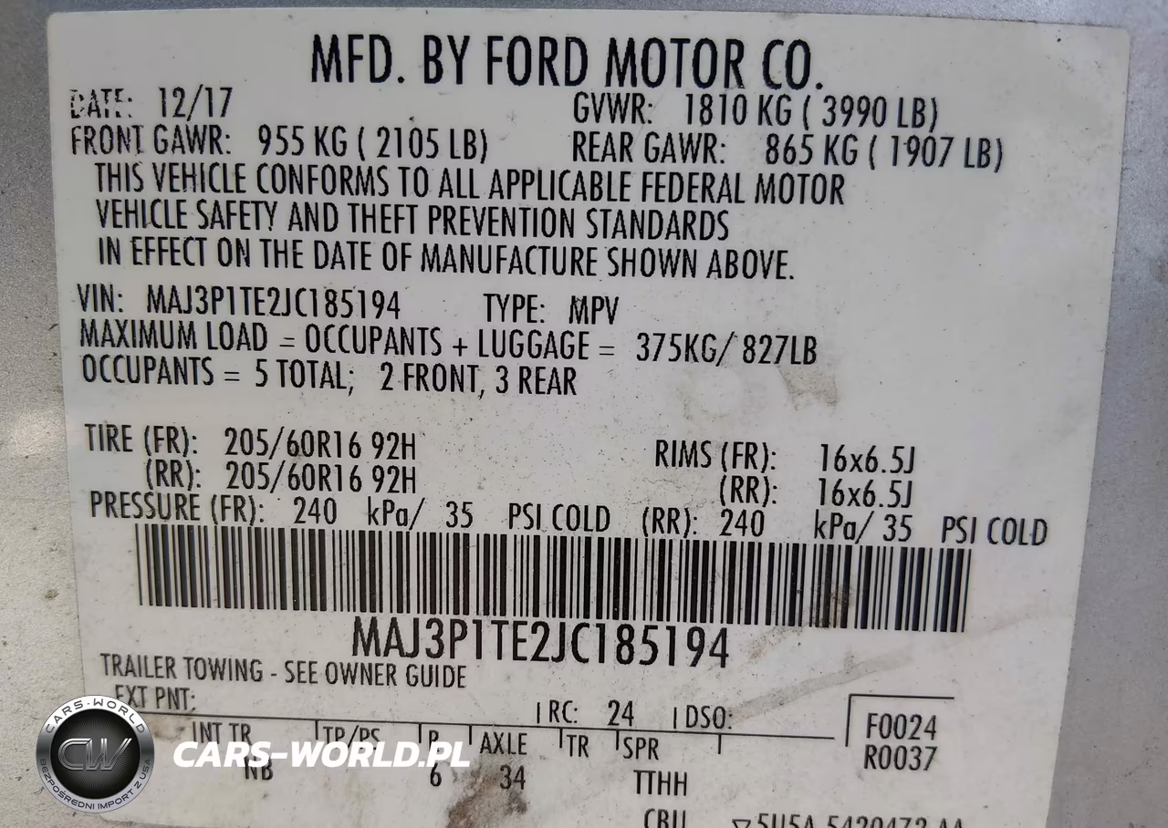 2018 Ford Ecosport Se VIN:MAJ3P1TE2JC185194 - 9
