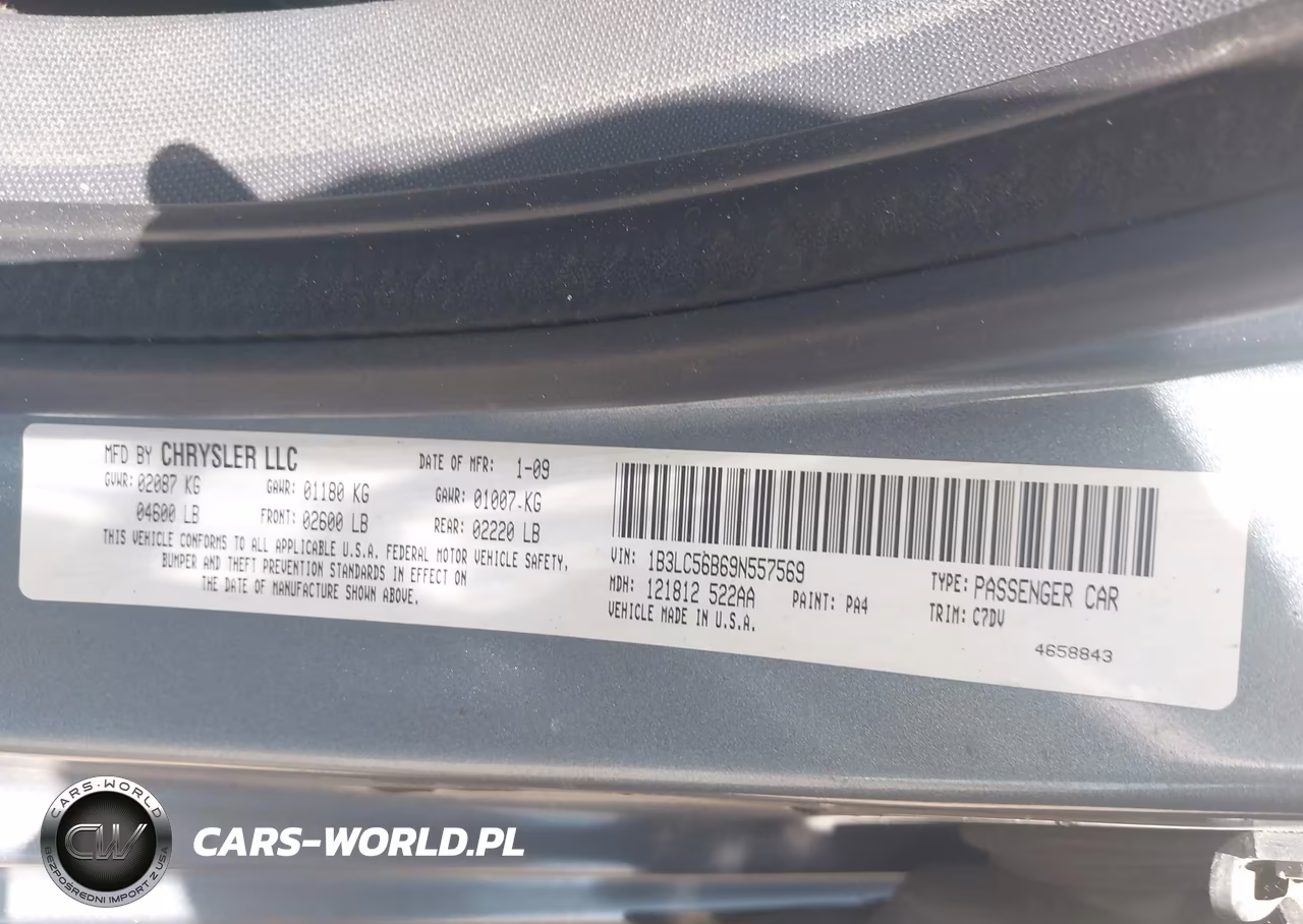2009 Dodge Avenger Sxt VIN:1B3LC56B69N557569 - 9