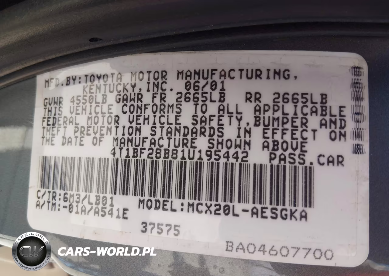 2001 Toyota Avalon Xls VIN:4T1BF28B81U195442 - 9