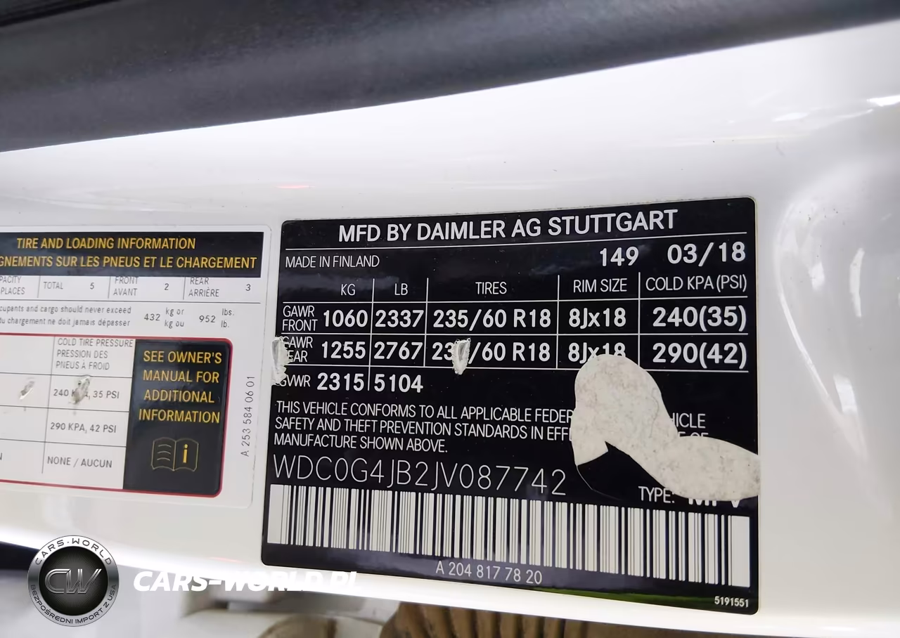 2018 Mercedes-Benz Glc 300 VIN:WDC0G4JB2JV087742 - 9