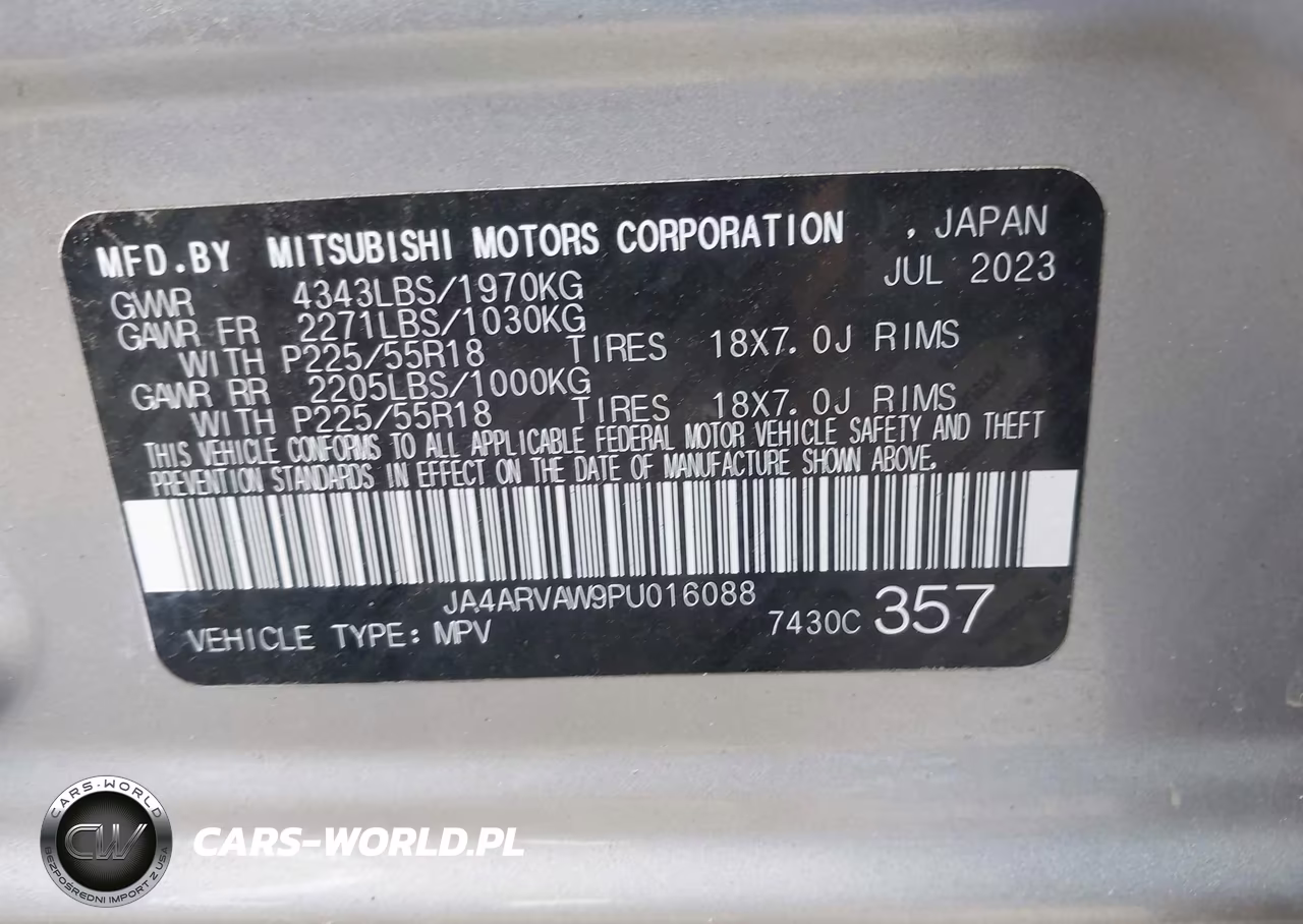 2023 Mitsubishi Outlander Sport 2.4 Gt Awc VIN:JA4ARVAW9PU016088 - 9