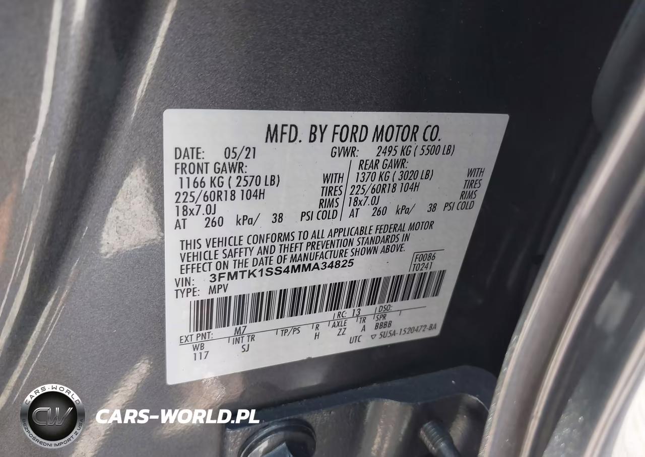2021 Ford Mustang Mach-E Select VIN:3FMTK1SS4MMA34825 - 9