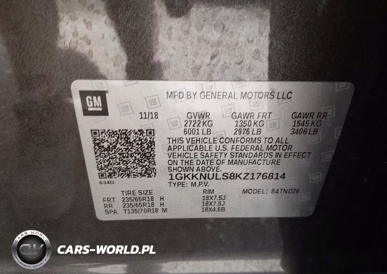 2019 GMC Acadia Slt-1 VIN:1GKKNULS8KZ176814 - 9