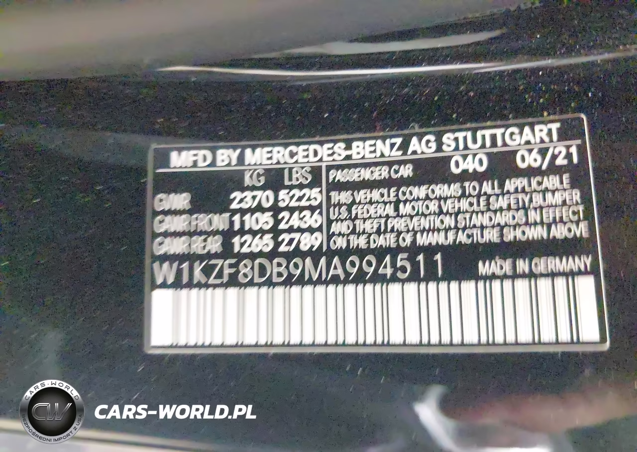 2021 Mercedes-Benz E 350 VIN:W1KZF8DB9MA994511 - 9