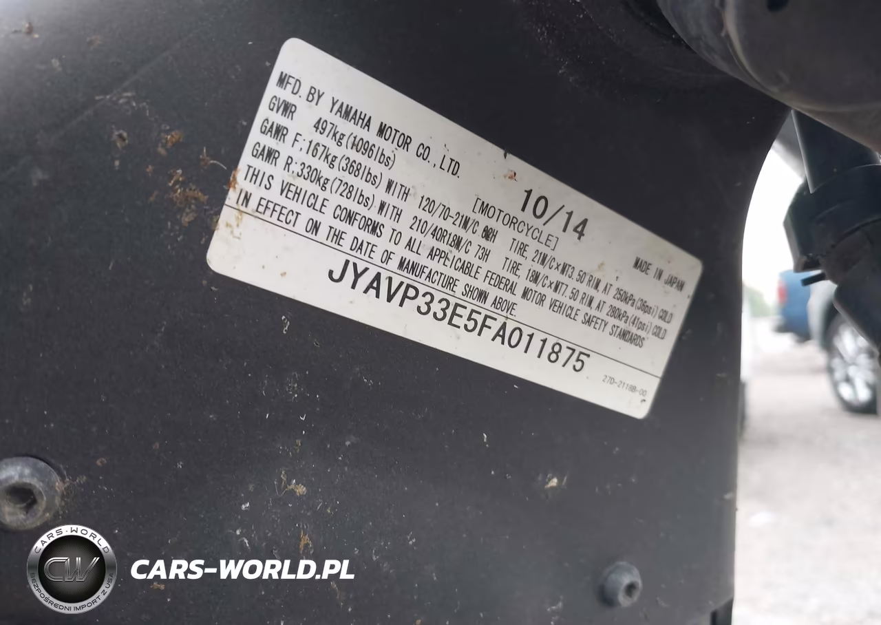 2015 Yamaha Xvs1300 Cu VIN:JYAVP33E5FA011875 - 10