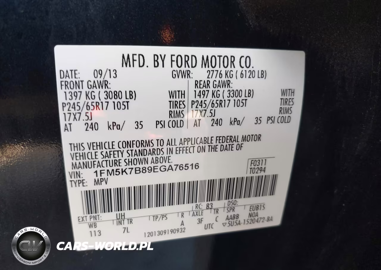 2014 Ford Explorer VIN:1FM5K7B89EGA76516 - 9
