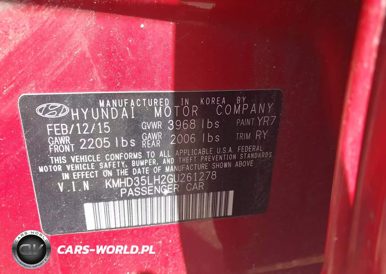 2016 Hyundai Elantra Gt VIN:KMHD35LH2GU261278 - 9