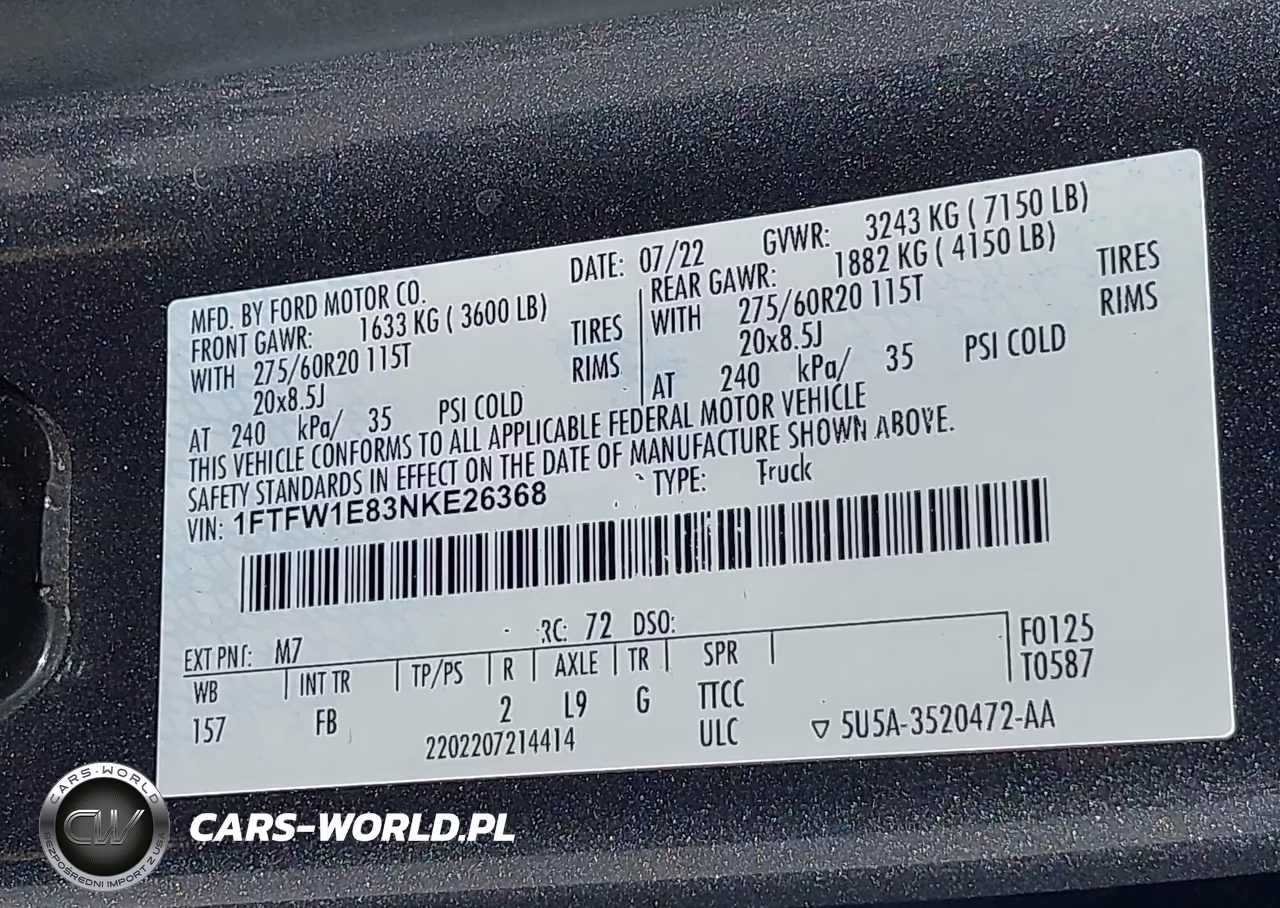 2022 Ford F-150 Xlt VIN:1FTFW1E83NKE26368 - 9
