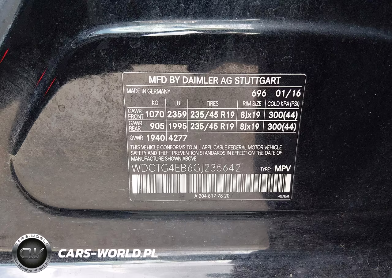 2016 Mercedes-Benz Gla 250 VIN:WDCTG4EB6GJ235642 - 9
