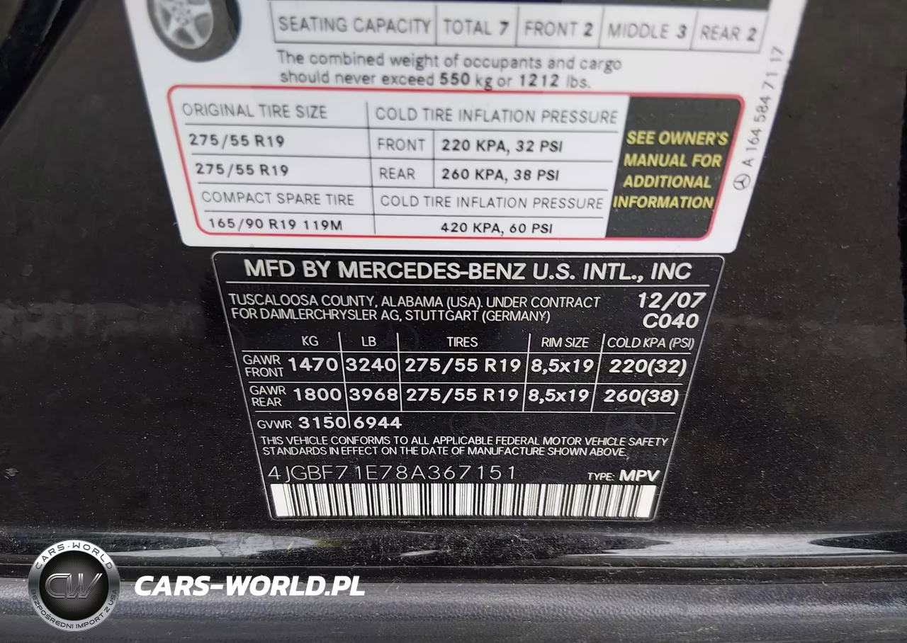 2008 Mercedes-Benz Gl-Class 4.6L VIN:4JGBF71E78A367151 - 9