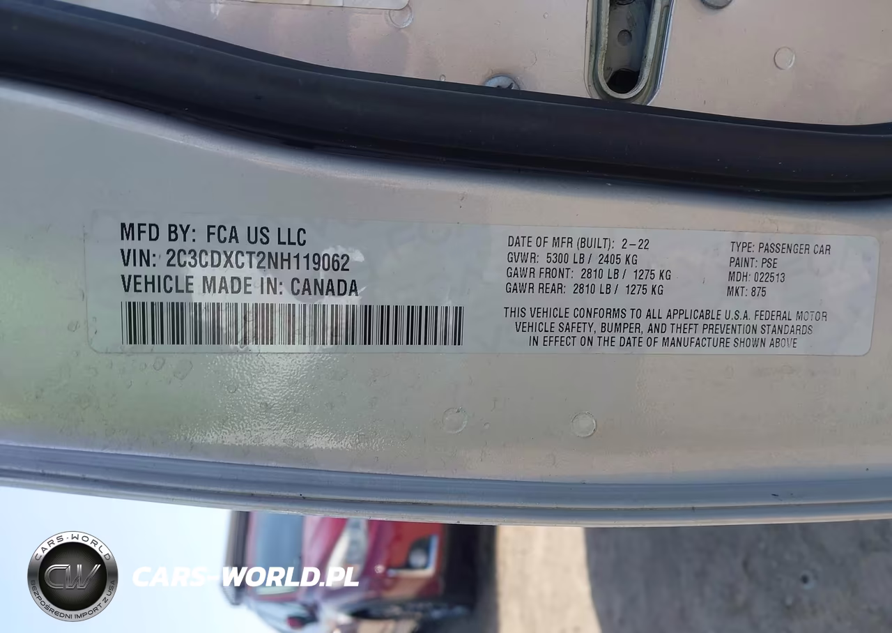 2022 Dodge Charger R-T VIN:2C3CDXCT2NH119062 - 9