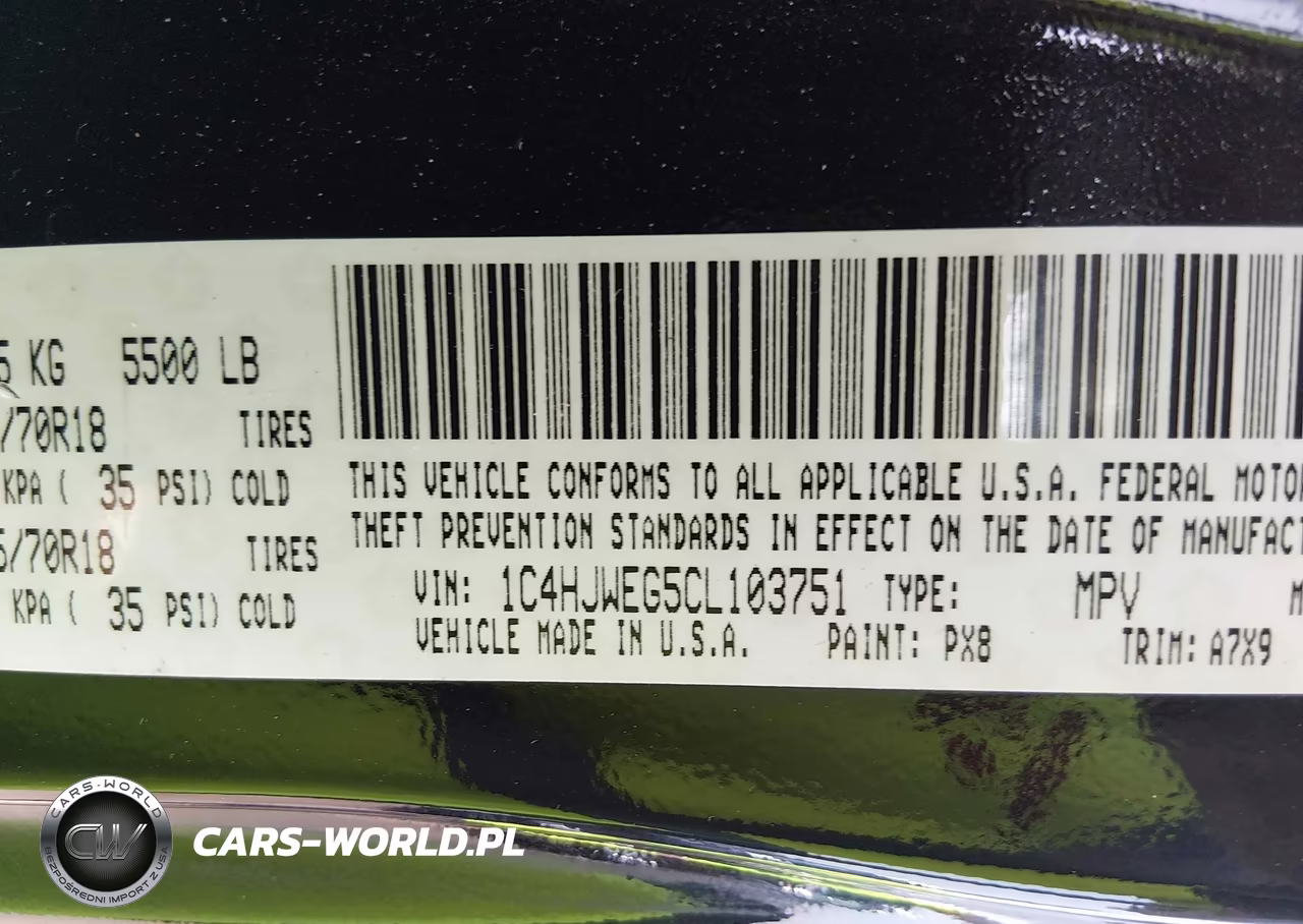 2012 Jeep Wrangler Unlimited Sahara VIN:1C4HJWEG5CL103751 - 9