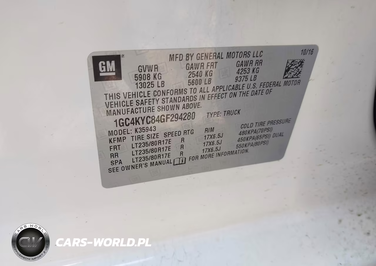 2016 Chevrolet Silverado 3500Hd Work Truck VIN:1GC4KYC84GF294280 - 8