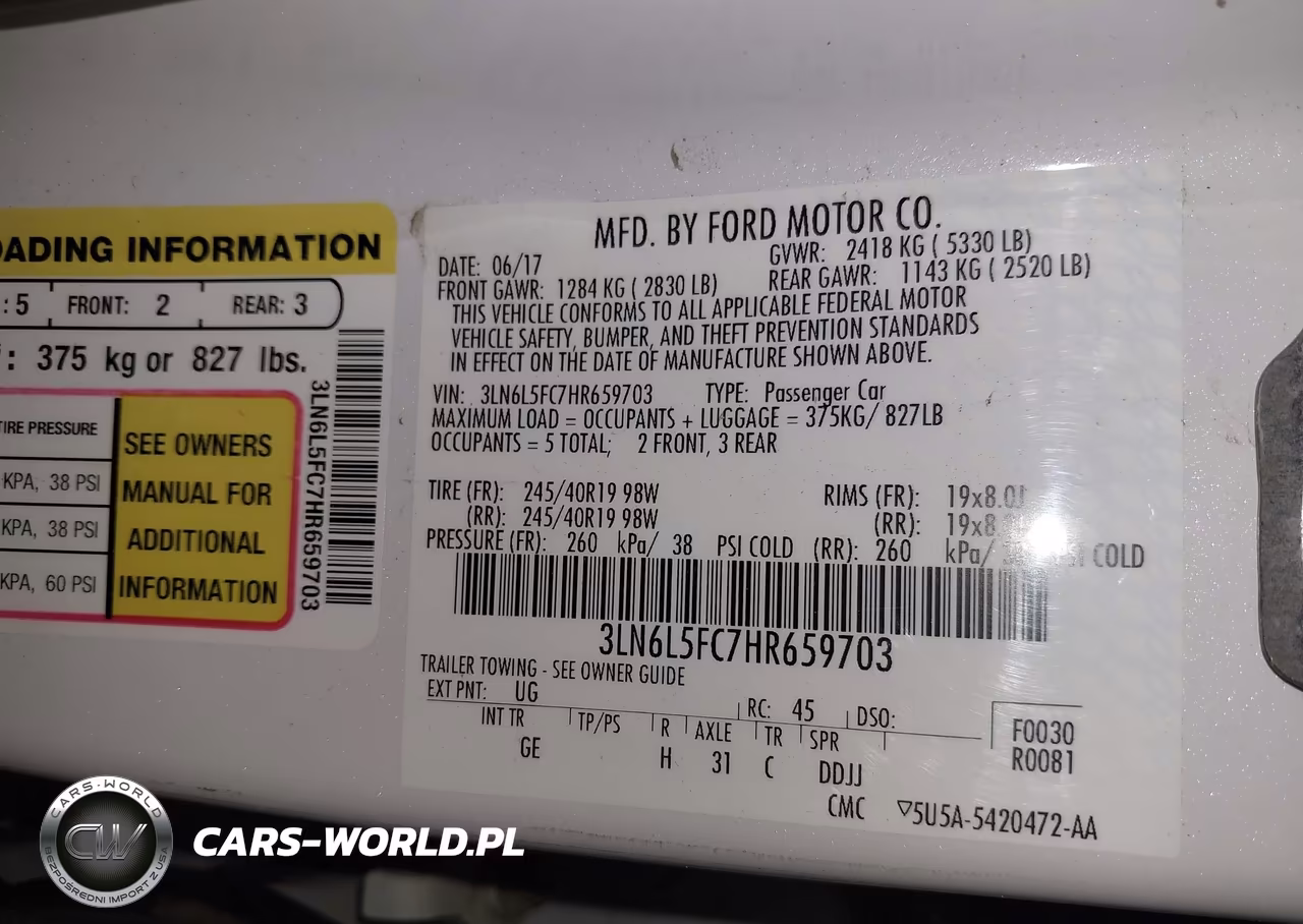 2017 Lincoln Mkz Reserve VIN:3LN6L5FC7HR659703 - 9