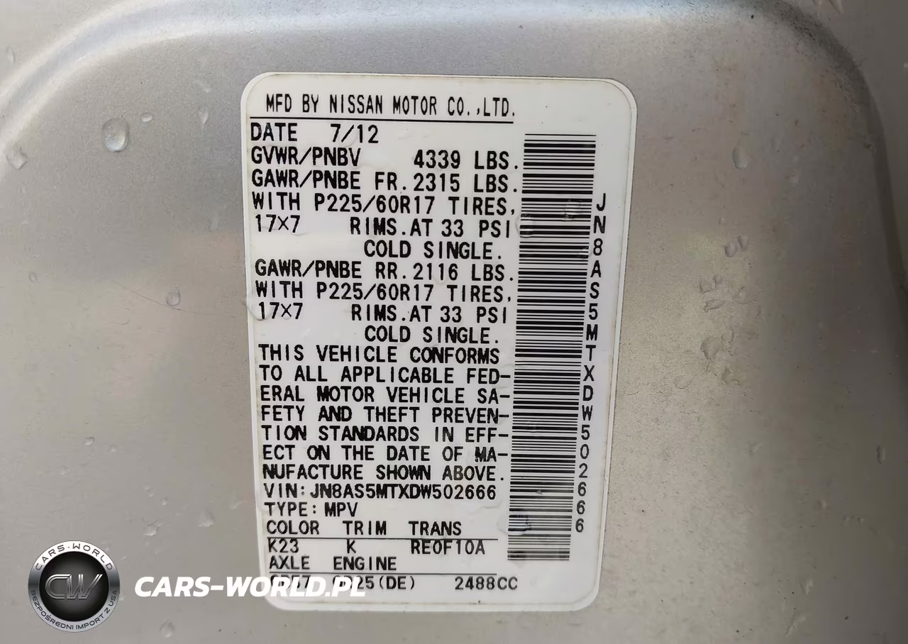 2013 Nissan Rogue Sv VIN:JN8AS5MTXDW502666 - 9