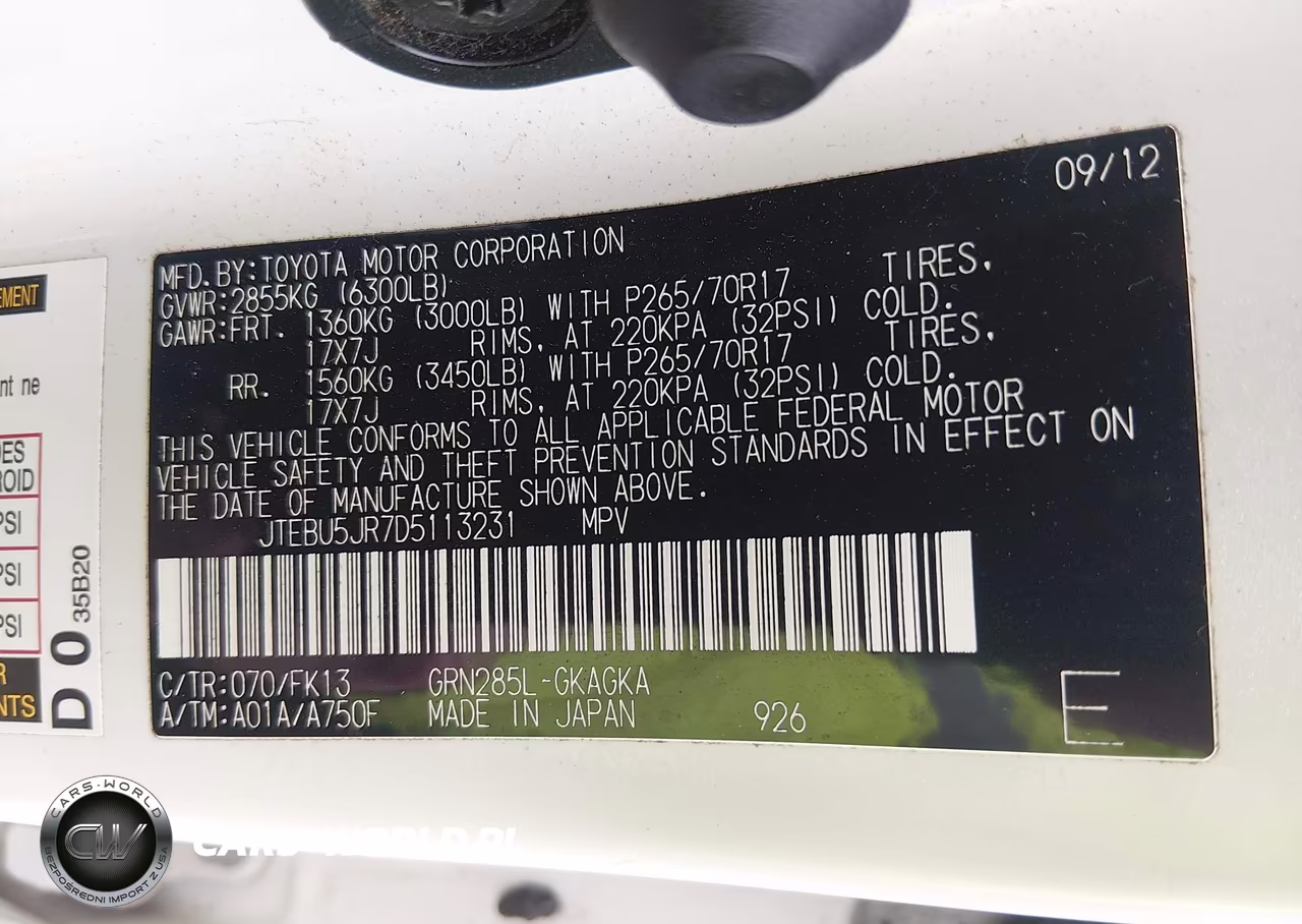 2013 Toyota 4Runner Sr5 VIN:JTEBU5JR7D5113231 - 9