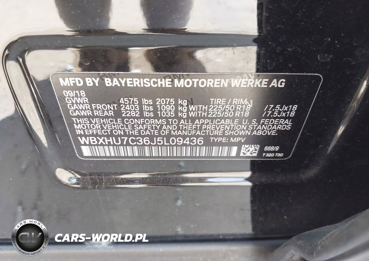 2018 BMW X1 Sdrive28I VIN:WBXHU7C36J5L09436 - 9