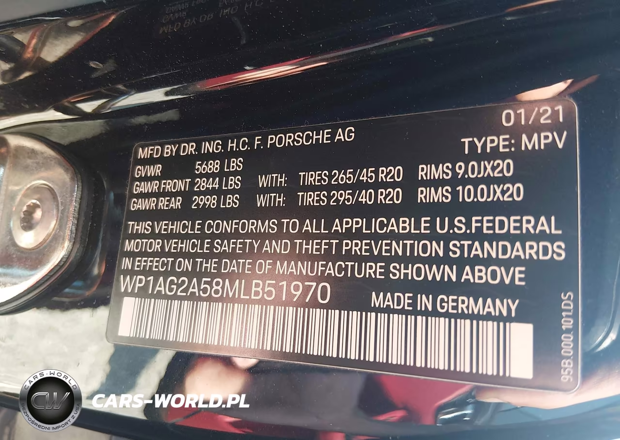 2021 Porsche Macan Gts VIN:WP1AG2A58MLB51970 - 9