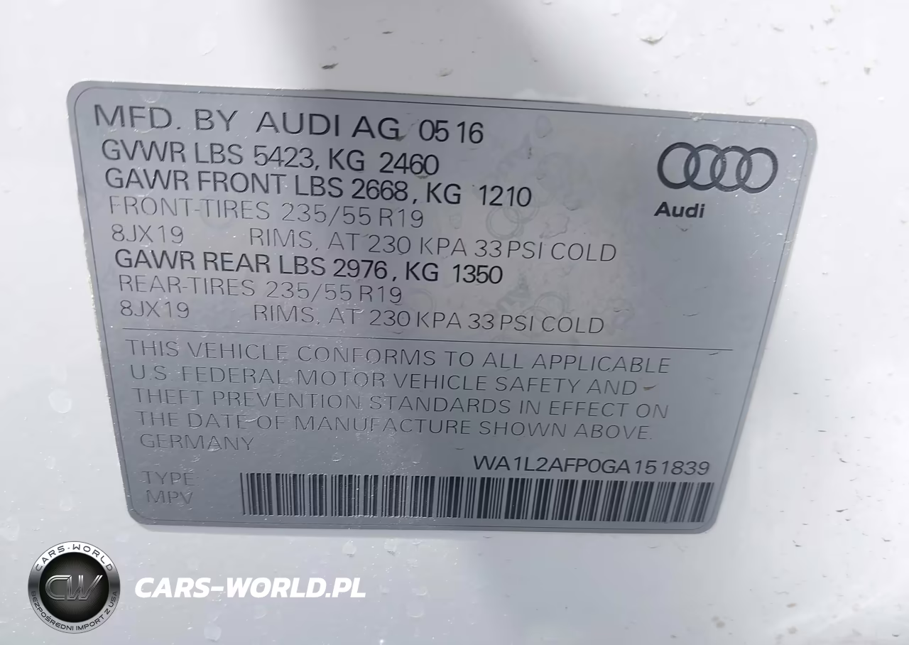 2016 Audi Q5 2.0T Premium VIN:WA1L2AFP0GA151839 - 9