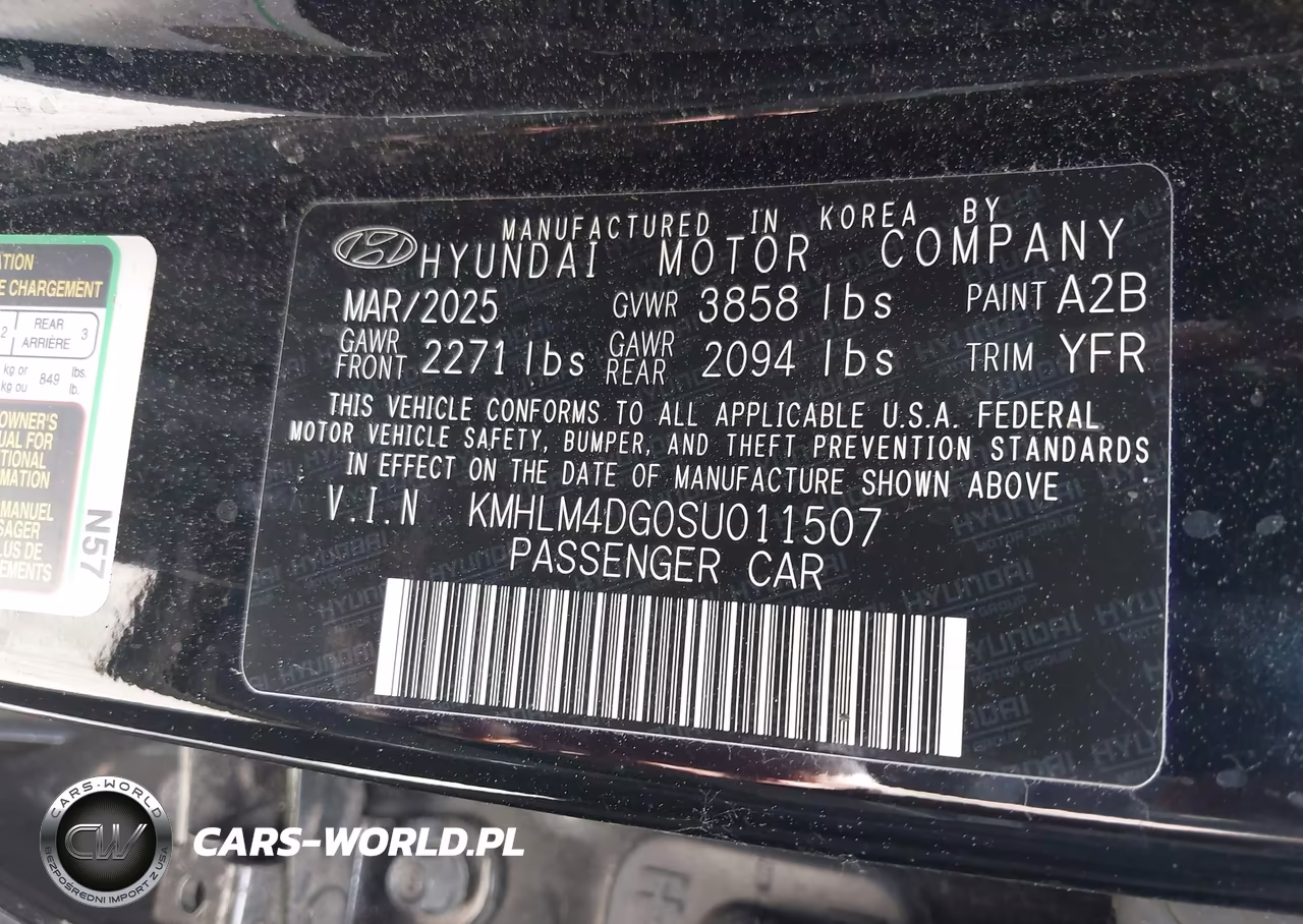 2025 Hyundai Elantra Sel Sport VIN:KMHLM4DG0SU011507 - 9