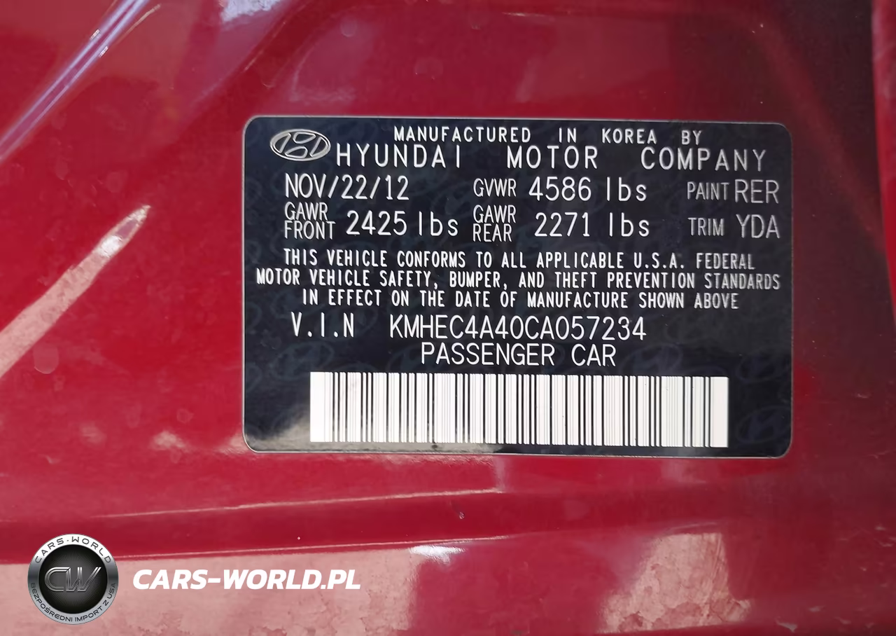 2012 Hyundai Sonata Hybrid VIN:KMHEC4A40CA057234 - 9