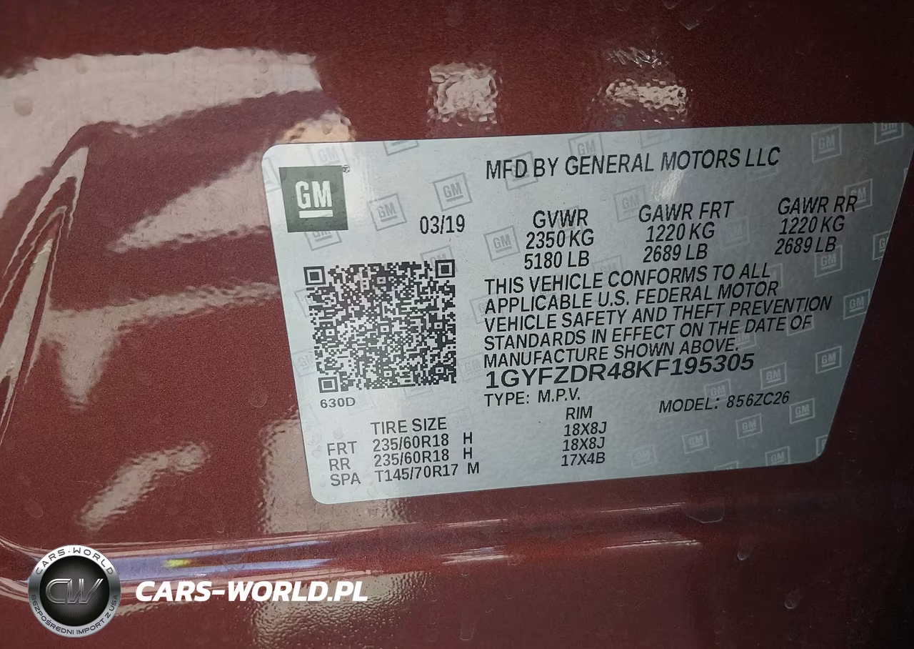 2019 Cadillac Xt4 Premium Luxury VIN:1GYFZDR48KF195305 - 9